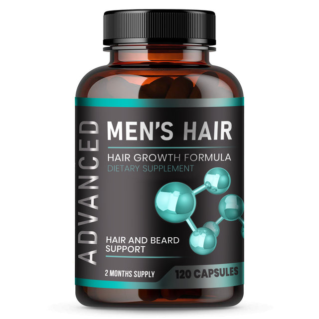 Hair Growth Vitamins for Men - anti Hair Loss Pills. Regrow Hair & Beard Growth Supplement by Nutrapro