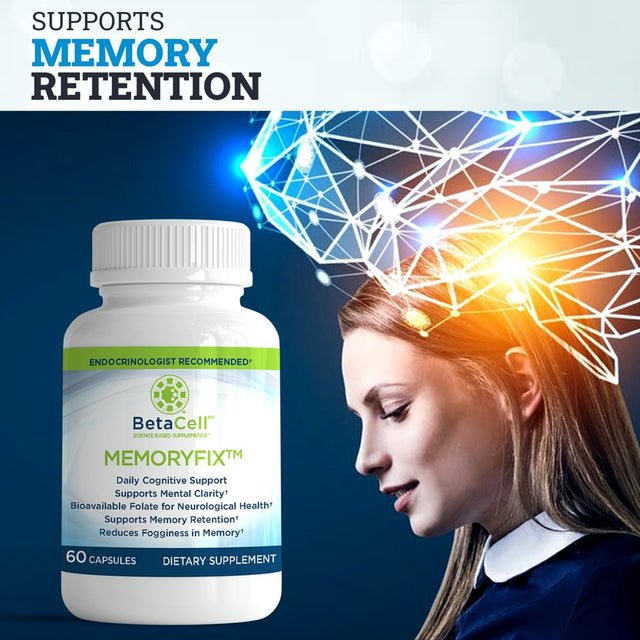 Memoryfix Brain Supplement - Sarboxy Nootropics Brain Support Supplement - 60 Brain Booster Focus Supplement Capsules - Focus, Memory Boost, No Brain Fog, Brain Health - N Acetyl Cysteine, C3 Reduct