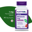 Natrol Melatonin Fast Dissolve Sleep Aid Tablets, Strawberry, 1Mg, 90 Count