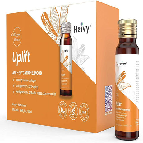 Heivy anti Glycation Collagen,5000Mg Marine Collagen,1 Box ( 10 Bottles)