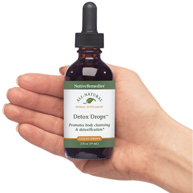 Nativeremedies Detox Drops - All Natural Herbal Supplement Promotes Systemic Body Cleansing, Toxin Release and Liver Function and Detoxification - 59 Ml