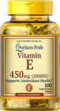 Vitamin E 450 Mg, Supports Immune Function, 100 Count by Puritan'S Pride