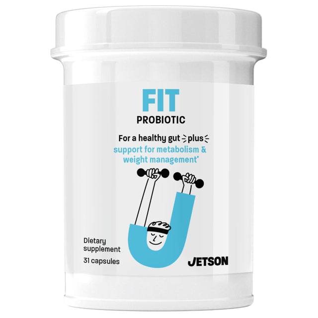 Jetson Health Weight Management Fit Probiotic Supplement, 17.5 Billion CFU, 31 Ct, Unisex