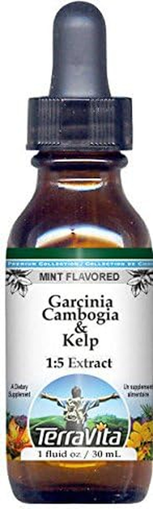 Terravita Garcinia Cambogia & Kelp Glycerite Liquid Extract (1:5) - Mint Flavored (1 Oz, ZIN: 522501)