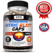 Nitric Blast 60Ct, L-Arginine Nitric Oxide, ED Testosterone Booster, Pre Workout