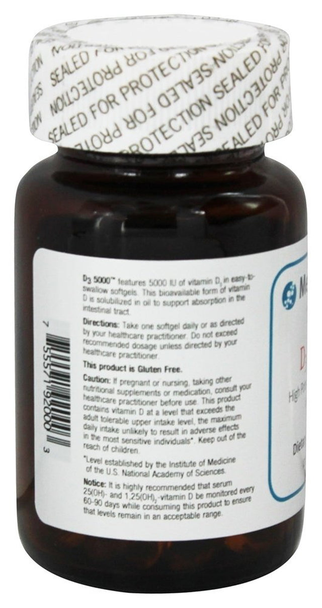 Metagenics - D3 Bioavailable Vitamin D High Potency 5000 IU - 120 Softgels