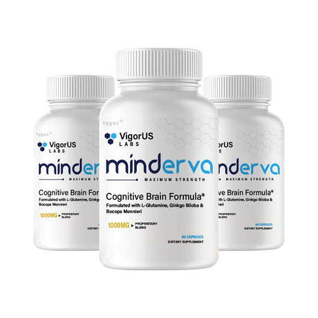 Minderva, Vigorus Labs Minderva Cognitive Brain Formula - 3 Pack