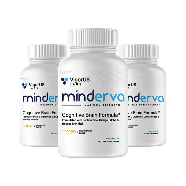 Minderva, Vigorus Labs Minderva Cognitive Brain Formula - 3 Pack