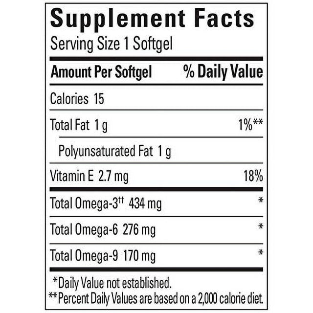 Nature Made Triple Omega 3-6-9, 150 Softgels Value Size, Omega Supplement for Heart Health