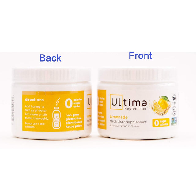 Ultima Replenisher Lemonade Ultima Electrolyte Powder Raspberry Bundle | Ultima Replenisher Variety Pack | Hydration | Keto | Paleo | Zero Carbs | Zero Sugar