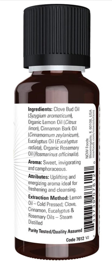 NOW Essential Oils, Nature'S Shield, Energizing Aromatherapy Scent, Blend of Pure Essential Oils, Vegan, Child Resistant Cap, 1-Ounce