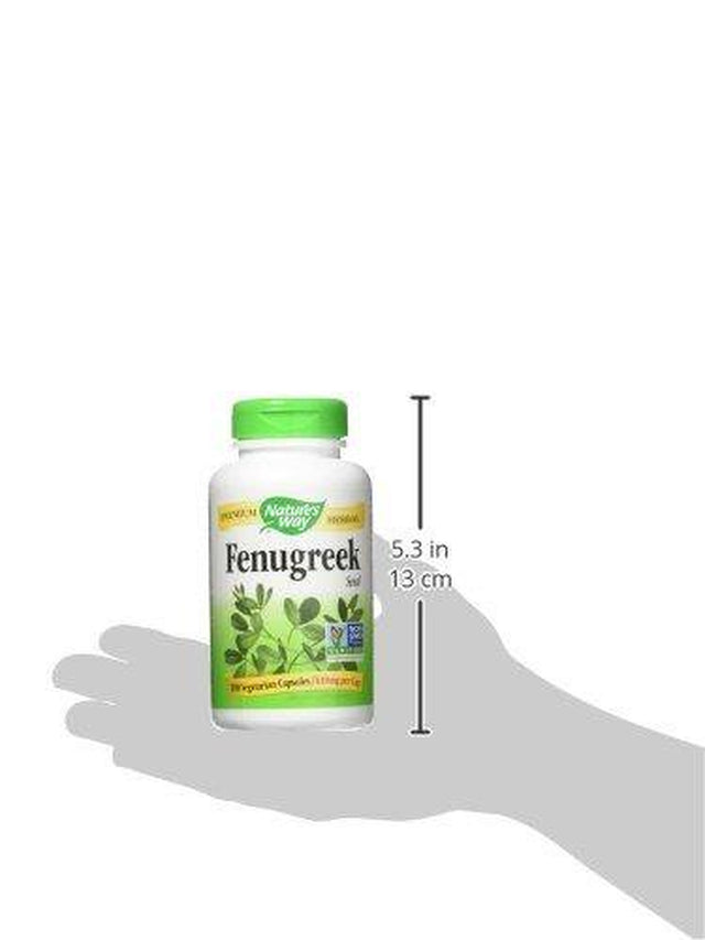 Nature'S Way Fenugreek Seed, 1,220 Mg per Serving, Non-Gmo, TRU-ID Certified, 180 Count 180 Count (Pack of 1)