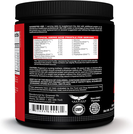 Empower Rx Performance Vegan Protein Powder Gluten Free Vanilla Plant Based Natural Protein - Non GMO for Building Muscles and Support Recovery (454G)