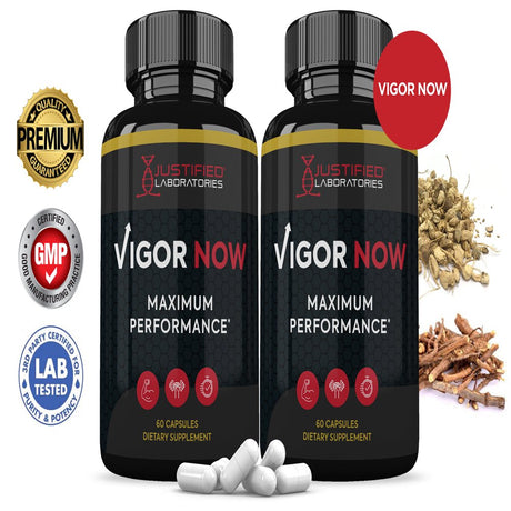 (2 Pack) Vigor Now Max Men’S Health Supplement 1600Mg 120 Capsules