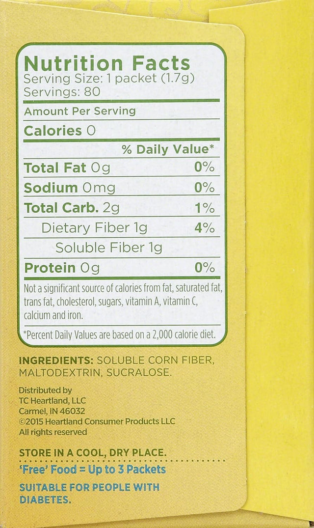 Splenda Fiber Packets 80 Count Case (12 Count)