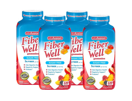 4 Pack | Vitafusion Fiber Well Gummies (220 Ct.)