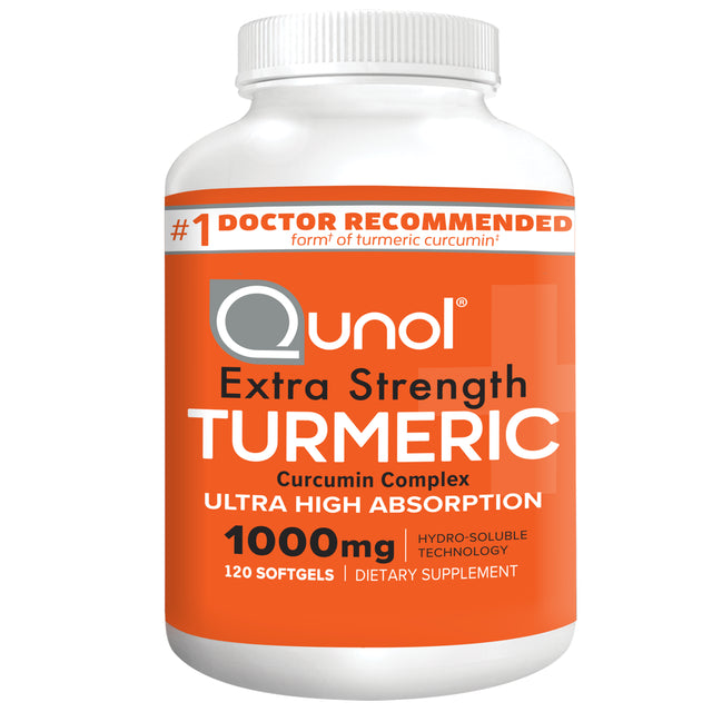 Qunol Turmeric Curcumin 1000Mg Ultra High Absorption 120 Softgels