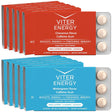 Viter Energy Caffeine Gum Wintergreen & Cinnamon 6 Pack Bundle - 60Mg Caffeine, B Vitamins, Guarana, Sugar Free Vegan Chewing Gum, Zero Calories. Nootropic Chews for Powerful Energizing Focused Boost