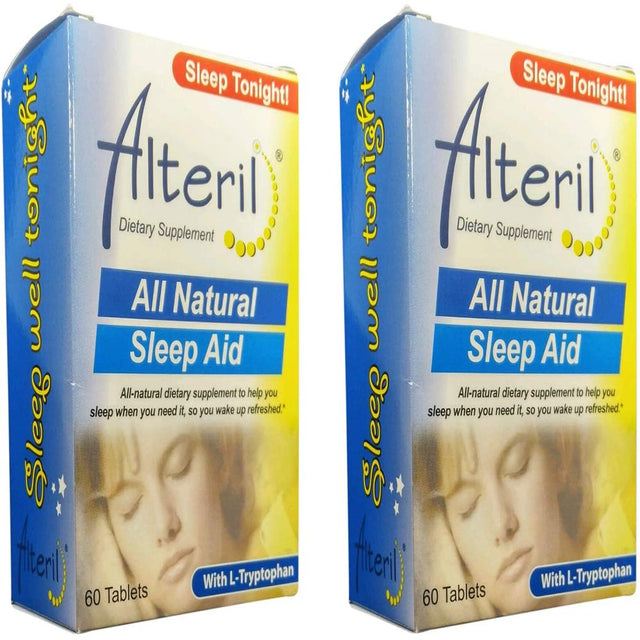 Alteril All Natural Sleep Aid 60 Tablets (Pack of 2)