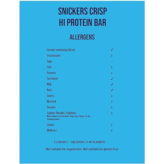 Snickers - Hiprotein - Crisp - 12X55G