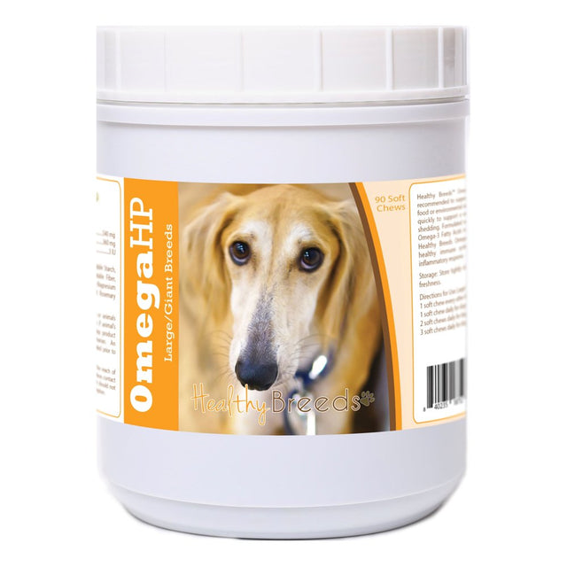 Healthy Breeds Sloughi Omega HP Fatty Acid Skin and Coat Support Soft Chews