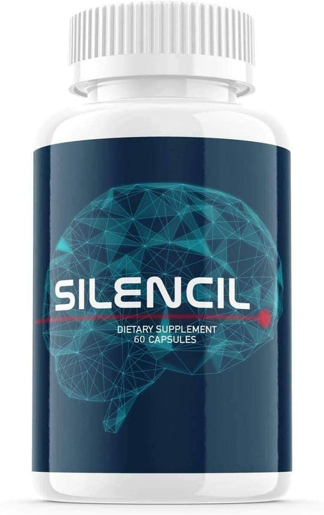 (1 Pack) Silencil for Tinnitus Supplement Pills, Premium White Color and One Size Tinnitus Support Relief Supplement Capsules (60 Capsules)