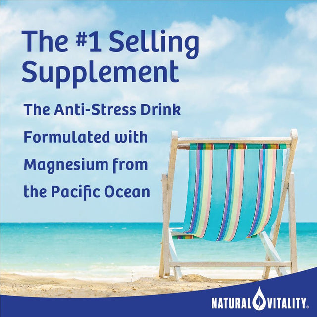 Natural Vitality Calm Anti-Stress Drink Mix, Magnesium Supplement, Unflavored, 8 Oz