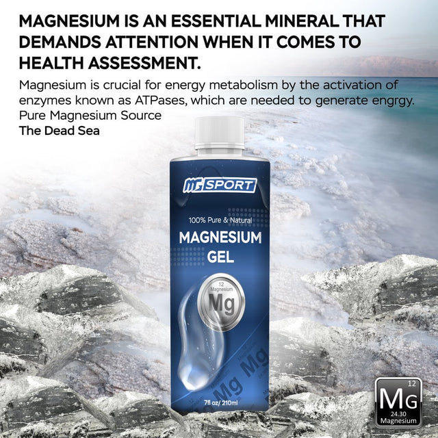 High Absorption Magnesium Gel for Leg Cramps - 7 Oz. Topical Muscle Recovery Rub - Less Sting than Magnesium Oil