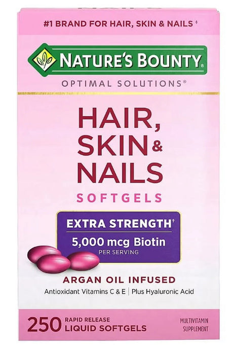 Nature'S Bounty Hair, Skin and Nails Extra Strength Vitamins, 250 Ct.