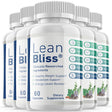 (5 Pack) Lean Bliss - Keto Weight Loss Formula - Energy & Focus Boosting Dietary Supplements for Weight Management & Metabolism - Advanced Fat Burn Raspberry Ketones Pills - 300 Capsules