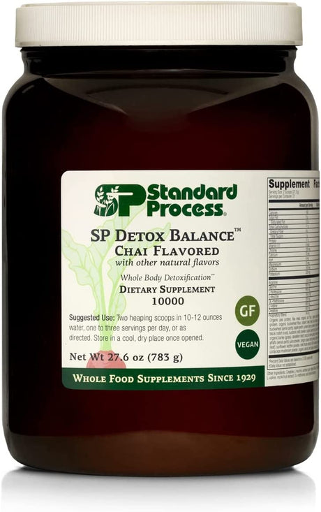 Standard Process SP Detox Balance Chai - Gluten-Free Detox Cleanse Formula with Magnesium, Iron, Creatine, Protein, Arginine, Monk Fruit Extract, L-Leucine, Choline, Potassium