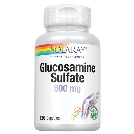 Solaray Glucosamine Sulfate 500 Mg | Healthy Joint Flexibility & Resiliency Support (60 Serv, 120 CT)