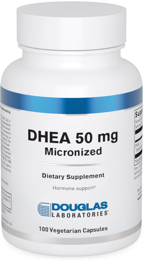 Douglas Laboratories DHEA 50 Mg | Micronized Supplement to Support Immune Health, Brain, Bones, Metabolism and Lean Body Mass* | 100 Capsules