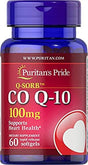 Q-Sorb Coq10 100Mg, Supports Heart Health, 60 Rapid Release Softgels by Puritan'S Pride, 60 Ct