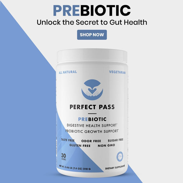 PERFECT PASS Prebiotic Fiber PHGG Partially Hydrolyzed Guar Gum 210G Powder - 100% Natural Gluten Free Non GMO - Certified Kosher Vegetarian Sugar Free, Low FODMAP Certified