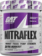 GAT SPORT, Nitraflex Advanced Pre-Workout Powder, Increases Blood Flow, Boosts Strength and Energy, Improves Exercise Performance, Creatine-Free (Grape, 30 Servings)