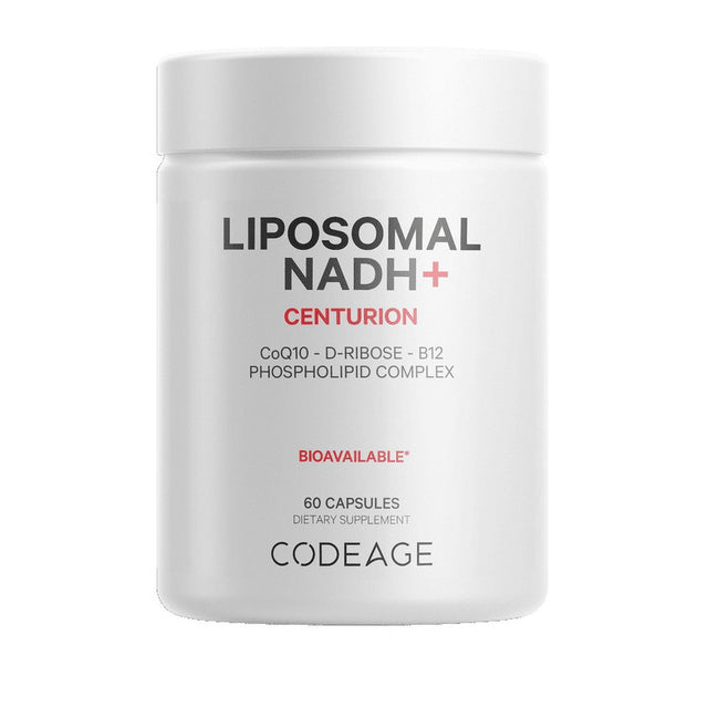 Codeage Liposomal NADH+, B-Nicotinamide Adenine Dinucleotide, Coq10, Vitamin B12, D-Ribose, 60 Ct