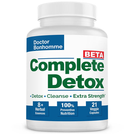 Complete Detox [BETA Formula] 7 Day - Full Body Detox with Most Thorough Cleanse & Digestive Reset