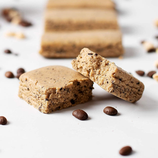 Protein Coffee Energy Bar, Made with Five Simple Ingredients, All Natural, Gluten Free, Non GMO & 16G of Protein, Made with Real Coffee (55Mg Caffeine per Bar), 12 Bars (Peanut Butter)