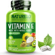 NATURELO Vitamin E - 180 Mg (300 IU) of Natural Mixed Tocopherols from Organic Whole Foods - Supplement for Healthy Skin, Hair, Nails, Immune & Eye Health - Non-Gmo, Soy Free - 90 Vegan Capsules