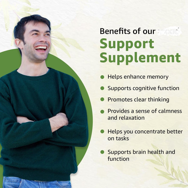 Bodymune Memory Support Supplement for Occasional Memory Loss Mental Fatigue Mental Exhaustion - Organic Ginkgo Biloba Ashwagandha Brahmi Chlorella Spirulina Noni Essential Oils & More 60-Day Supply