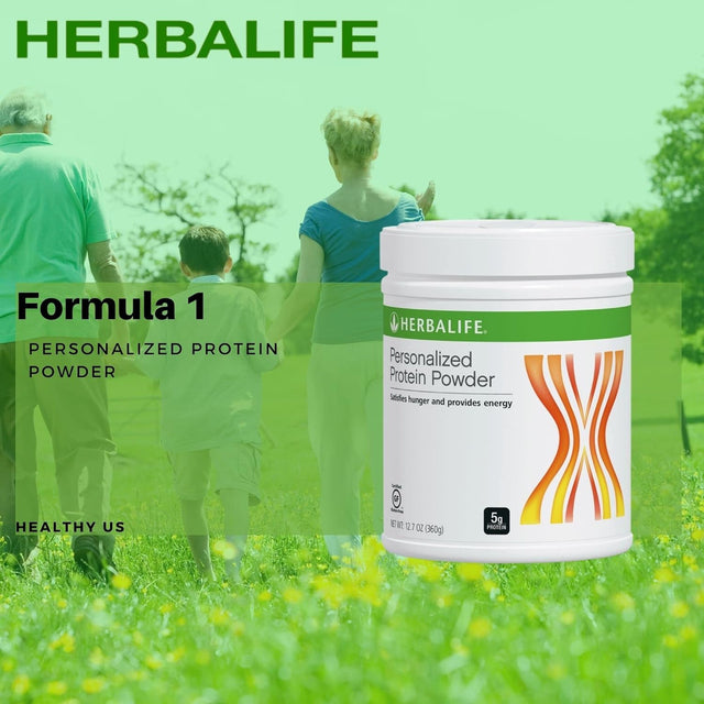 HERBALIFE (Duo) Formula 1 Healthy Meal Nutritional Shake Mix (Strawberry Cheesecake) with Personalized Protein Powder