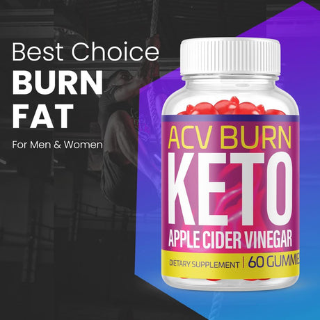 (2 Pack) ACV Burn Keto Gummies - Supplement for Weight Loss - Energy & Focus Boosting Dietary Supplements for Weight Management & Metabolism - Fat Burn - 120 Gummies