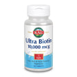 KAL Ultra Biotin 10,000 Mcg | Healthy Hair Growth Formula | Skin & Nail Health Support | Vegetarian | 90 Tabs, 90 Serv.