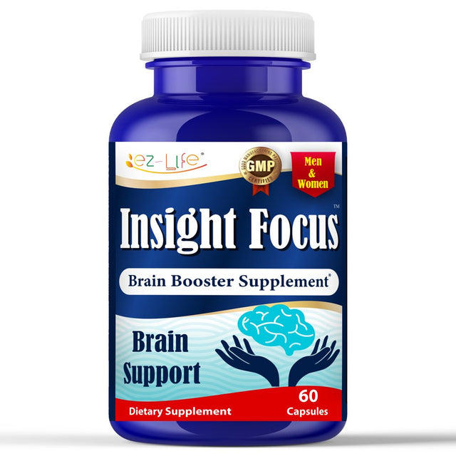 Brain Health Supplement for Adult, Brain Supplements for Memory and Focus, Brain Booster Pills Support Brain Function 60 Capsules