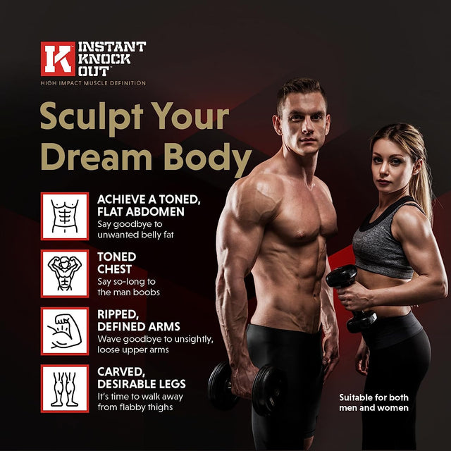 Instant Knockout Fat Burner for Men & Women - All Natural Ingredients with Glucomannan, Green Tea Extract, Cayenne Pepper Seeds and More