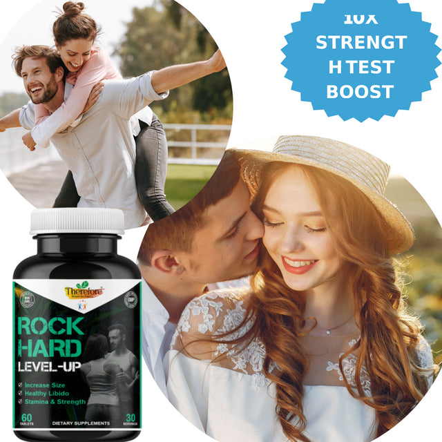 Extra Strength Male Enhancement Pills - Boosts Energy Performance Supplement for Men - Horny Goat Weed with Tongkat Ali and Maca Root 60 Tablets for Men