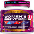 Multivitamin for Women 37 in 1 - Immune, Energy & Stress Support- Daily Vitamins for Women with Vitamin C, Vitamin B12, B6, Vit D3, E, Folic Acid, Zinc, Magnesium, Non-Gmo 30 Day Supply, 60 Vegan Caps