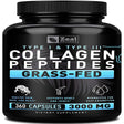 Collagen Peptides Collagen Pills (360 Capsules) Grass Fed Collagen Pepetide Powder - Hydrolyzed Collagen Powder for Jointtendon Supplementhair Skin and Nails -