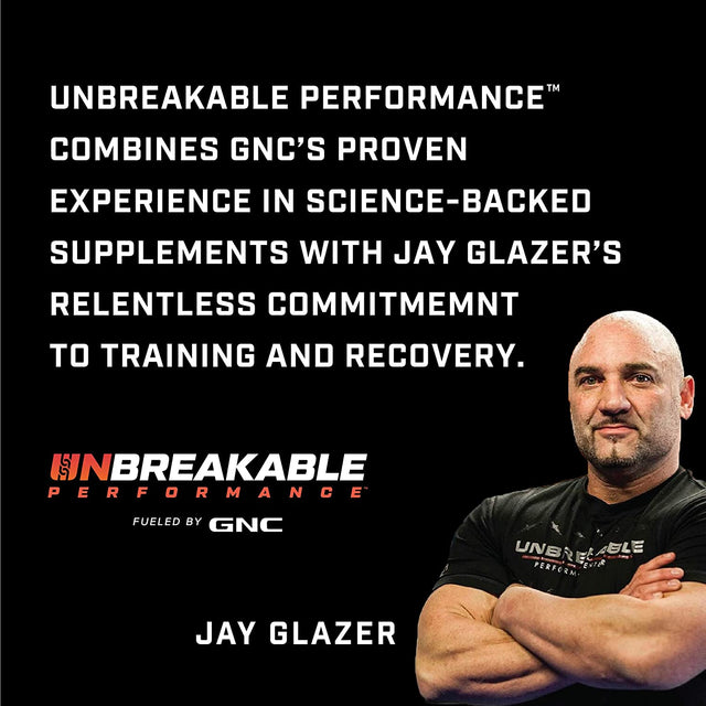 GNC Unbreakable Performance Pre-Workout | Energy+ Performance, Banned Substance Free | All-Out Punch | 30 Servings